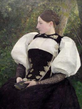 Pascal-Adolphe-Jean Dagnan-Bouveret : A Woman from Bern Switzerland